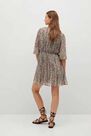 Mango - green Printed pleated dress Mango - green Printed pleated dress