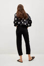 Mango - black Printed oversize shirt Mango - black Printed oversize shirt