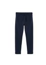 Mango - Navy Organic Cotton Jogger Trousers Mango - Navy Organic Cotton Jogger Trousers