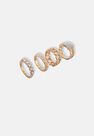 Missguided - Gold Pave Chain Ring Pack Missguided - Gold Pave Chain Ring Pack