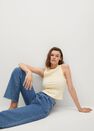 Mango - yellow Recycled polyester top, Women Mango - yellow Recycled polyester top, Women