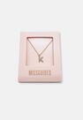 Missguided - Gold Look Pave K Initial Pendant Necklace, Women Missguided - Gold Look Pave K Initial Pendant Necklace, Women