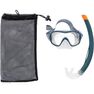 SUBEA - Small FRD100 freediving snorkel mask kit for adults and children, Storm Grey SUBEA - Small FRD100 freediving snorkel mask kit for adults and children, Storm Grey