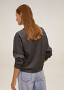 Mango - Dark Grey Flecked Sweatshirt Mango - Dark Grey Flecked Sweatshirt