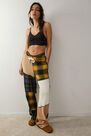 Urban Outfitters - Black Out From Under Gathered Crop Top Urban Outfitters - Black Out From Under Gathered Crop Top