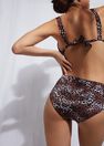 Calzedonia - SPECKLED BROWN High-Waisted Shaping Bikini Bottoms Mara Calzedonia - SPECKLED BROWN High-Waisted Shaping Bikini Bottoms Mara