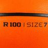 TARMAK - US 7 Kids'/Adult Basketball R100 - Blood Orange TARMAK - US 7 Kids'/Adult Basketball R100 - Blood Orange