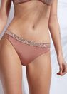 Shiny Beige Sequins Bikini Bottoms Cannes, Women, , large
