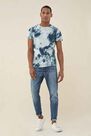 Salsa Jeans - Blue Jellyfish print dyed t-shirt Salsa Jeans - Blue Jellyfish print dyed t-shirt
