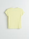 Reserved - Yellow Organic Cotton T-Shirt, Women Reserved - Yellow Organic Cotton T-Shirt, Women