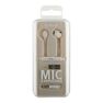MUVIT - Muvit M1C 3.5mm Rubber Finish White In-Ear Earphones with Mic MUVIT - Muvit M1C 3.5mm Rubber Finish White In-Ear Earphones with Mic