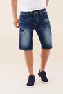 Salsa Jeans - Blue Loose jogger shorts with rips Salsa Jeans - Blue Loose jogger shorts with rips