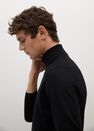 Mango - black 100% merino wool washable sweater Mango - black 100% merino wool washable sweater