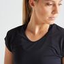 DOMYOS - S Slim Fitness T-Shirt - Black DOMYOS - S Slim Fitness T-Shirt - Black