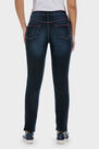 Punt Roma - Fuchsia topstitch denim trousers Punt Roma - Fuchsia topstitch denim trousers