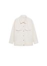 Mango - light beige Oversized denim jacket, Women Mango - light beige Oversized denim jacket, Women