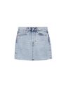 Mango - open blue Denim miniskirt with frayed hem, Women Mango - open blue Denim miniskirt with frayed hem, Women