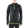 KIPSTA - T500 kids' half-zip football training sweatshirt - black/neon yellow KIPSTA - T500 kids' half-zip football training sweatshirt - black/neon yellow