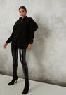 Missguided - Black Cord Button Down Puff Sleeve Shirt Missguided - Black Cord Button Down Puff Sleeve Shirt