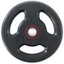DOMYOS - 10 Kg Rubber Weight Disc With Handles 28 Mm - Black DOMYOS - 10 Kg Rubber Weight Disc With Handles 28 Mm - Black
