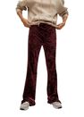 Mango - dark red Flared velvet trousers Mango - dark red Flared velvet trousers