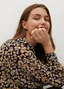Mango - black Printed flowy shirt Mango - black Printed flowy shirt