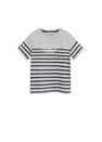 Mango - medium grey Message striped T-shirt Mango - medium grey Message striped T-shirt