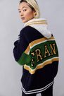Urban Outfitters - Green iets frans... Knitted Zip-Up Logo Hoodie, Women Urban Outfitters - Green iets frans... Knitted Zip-Up Logo Hoodie, Women