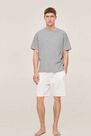 Mango - lt pastel grey Cotton pyjama shorts pack, Men Mango - lt pastel grey Cotton pyjama shorts pack, Men