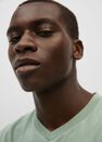 Mango - green Sustainable cotton basic T-shirt, Men Mango - green Sustainable cotton basic T-shirt, Men