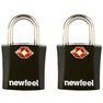 FORCLAZ - Travel Padlock Twin-Pack With Keys - Black, Unique Size FORCLAZ - Travel Padlock Twin-Pack With Keys - Black, Unique Size