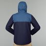 FORCLAZ - Extra Large Men's Travel Trekking 3in1 Jacket TRAVEL 100, Asphalt Blue FORCLAZ - Extra Large Men's Travel Trekking 3in1 Jacket TRAVEL 100, Asphalt Blue