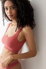 Urban Outfitters - Orange Mot Out From Under Imogen Square Neck Seamless Bralett, Women Urban Outfitters - Orange Mot Out From Under Imogen Square Neck Seamless Bralett, Women