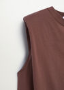 Mango - Brown Shoulder Pad Dress Mango - Brown Shoulder Pad Dress