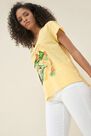 Salsa Jeans - Yellow Rio de Janeiro print t-shirt Salsa Jeans - Yellow Rio de Janeiro print t-shirt