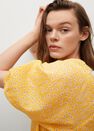 Mango - yellow Printed cotton blouse Mango - yellow Printed cotton blouse