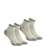 QUECHUA - NH100 Mid Country Walking Socks - Beige x 2 Pairs, EU 39-42 QUECHUA - NH100 Mid Country Walking Socks - Beige x 2 Pairs, EU 39-42