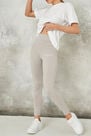 Missguided - Light Grey Missguided Deep Waistband Leggings Missguided - Light Grey Missguided Deep Waistband Leggings