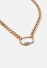 Missguided - Gold Gold Look Carabiner Chain Necklace Missguided - Gold Gold Look Carabiner Chain Necklace