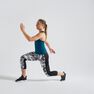 DOMYOS - W28 L31 120 Women's Fitness Cardio Training 7/8 Leggings, Grey DOMYOS - W28 L31 120 Women's Fitness Cardio Training 7/8 Leggings, Grey