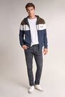 Salsa Jeans - Blue Reversible jacket with zip and colour strip Salsa Jeans - Blue Reversible jacket with zip and colour strip