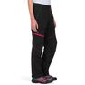 QUECHUA - 7-8Y MH550 Children's Zip-Off Hiking Trousers, Black QUECHUA - 7-8Y MH550 Children's Zip-Off Hiking Trousers, Black