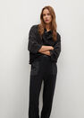 Mango - Black Elastic Waist Trousers, Women Mango - Black Elastic Waist Trousers, Women