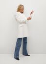 Mango - natural white Masculine structured coat Mango - natural white Masculine structured coat