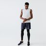 KALENJI - Extra Large KALENJI DRY MEN'S RUNNING BREATHABLE TANK TOP, Snow White KALENJI - Extra Large KALENJI DRY MEN'S RUNNING BREATHABLE TANK TOP, Snow White