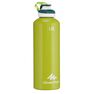 QUECHUA - 500 aluminium hiking flask with quick-open cap - 1 litre, green QUECHUA - 500 aluminium hiking flask with quick-open cap - 1 litre, green