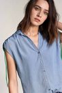 Salsa Jeans - Blue Tunic shirt with drawstring Salsa Jeans - Blue Tunic shirt with drawstring
