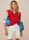 Mango - red Gilet with side opening, Women Mango - red Gilet with side opening, Women