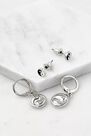 Urban Outfitters - Silver-Tone Yin and Yang Hoop And Stud 2-Pack, Women Urban Outfitters - Silver-Tone Yin and Yang Hoop And Stud 2-Pack, Women