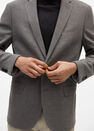 Mango - grey Structured textured blazer Mango - grey Structured textured blazer